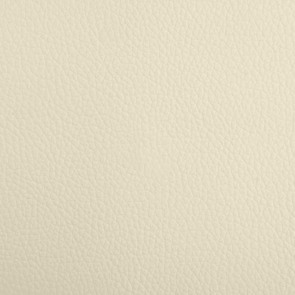 Cama para cães 70x45x28 cm couro artificial cor creme