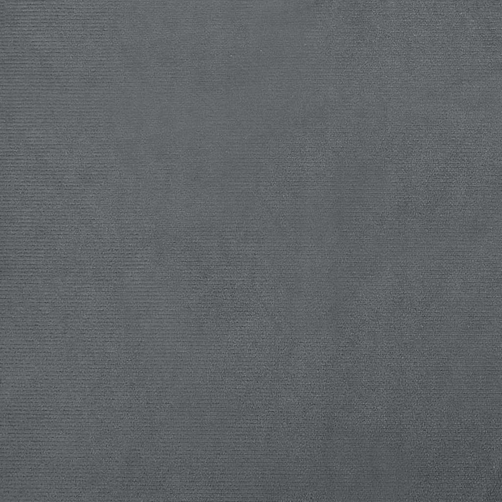 Cama para cães com extensão 100x50x30 cm veludo cinzento-escuro