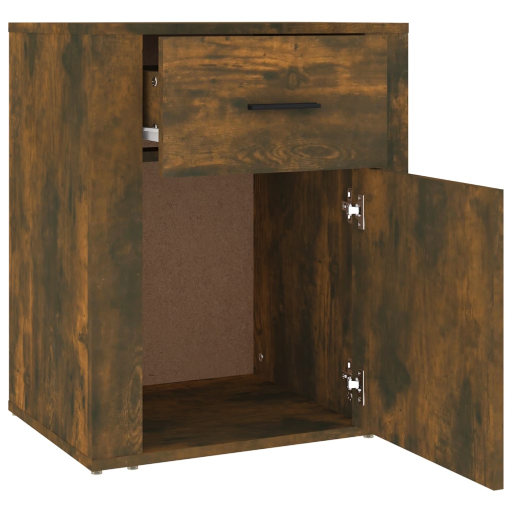 Mesa cabeceira 50x36x60 cm derivados madeira carvalho fumado