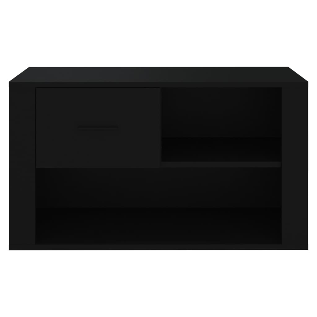 Sapateira 80x35x45 cm derivados de madeira preto