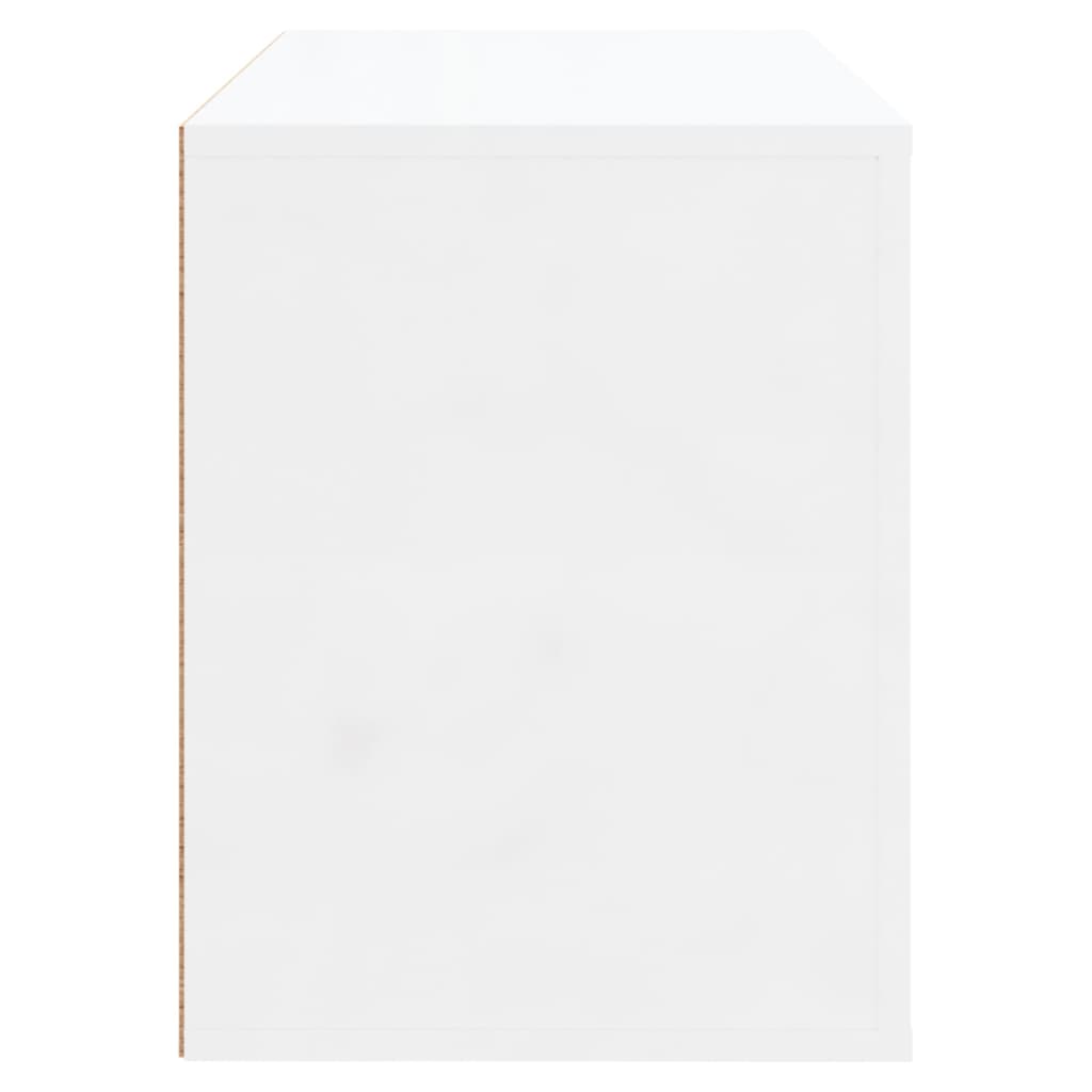 Sapateira 80x35x45 cm derivados de madeira branco brilhante