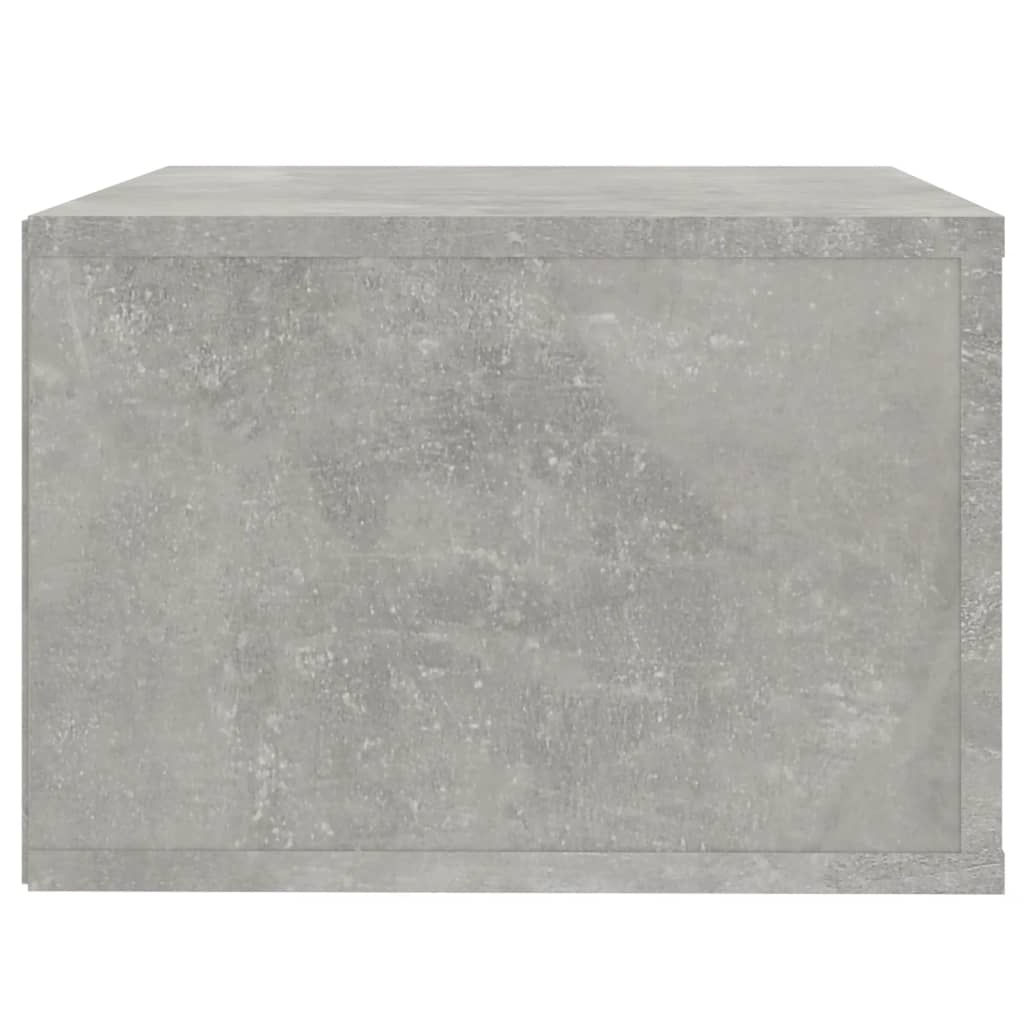 Mesa de cabeceira de parede 50x36x25 cm cinzento cimento