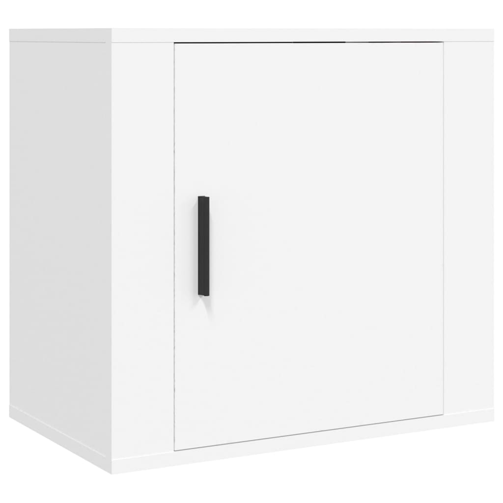 Mesas de cabeceira de parede 2 pcs 50x30x47 cm branco