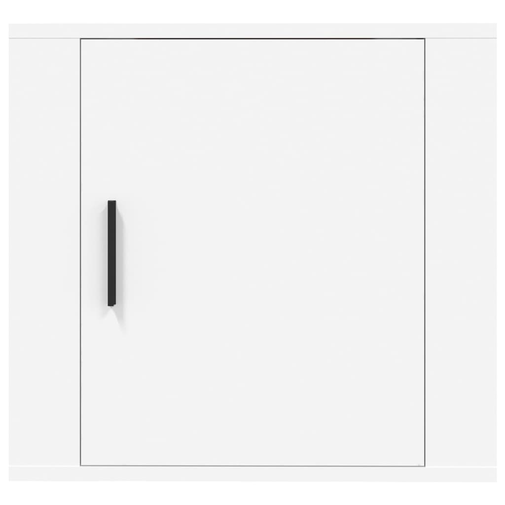 Mesas de cabeceira de parede 2 pcs 50x30x47 cm branco