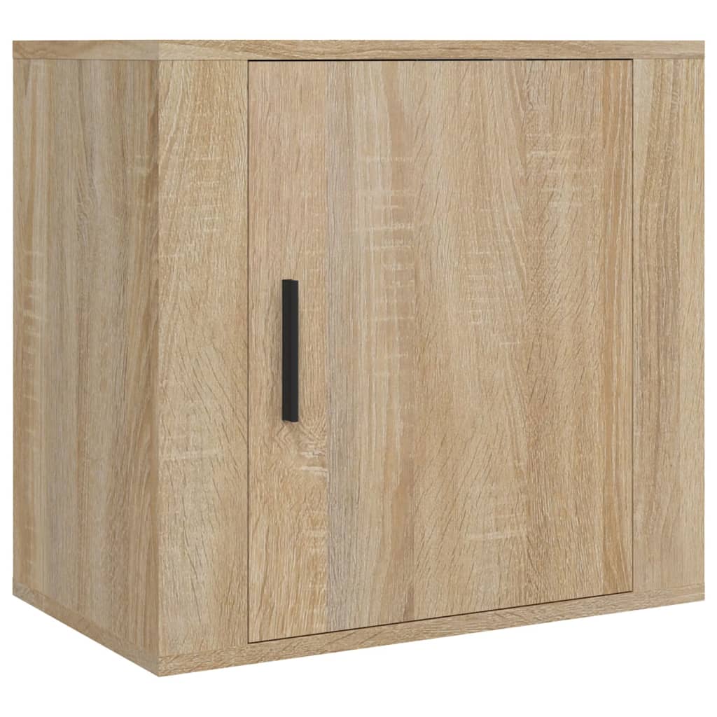 Mesas de cabeceira parede 2 pcs 50x30x47 cm cor carvalho sonoma
