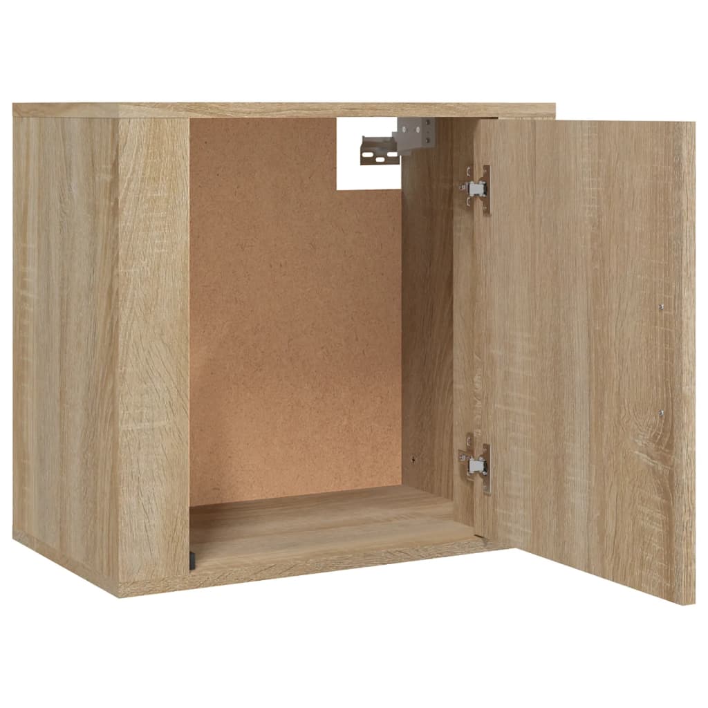 Mesas de cabeceira parede 2 pcs 50x30x47 cm cor carvalho sonoma