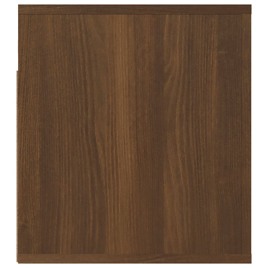 Mesa de cabeceira de parede 50x36x40 cm carvalho castanho