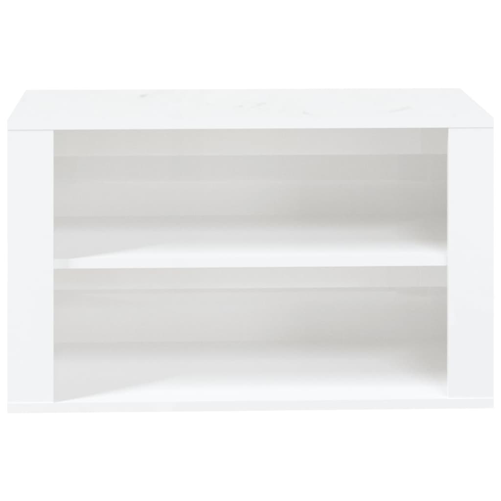 Sapateira 75x35x45 cm derivados de madeira branco brilhante
