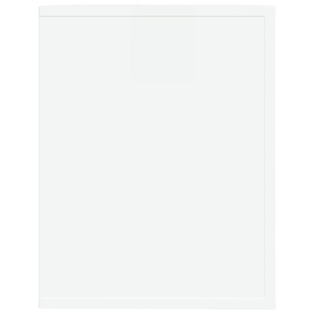 Sapateira 75x35x45 cm derivados de madeira branco brilhante