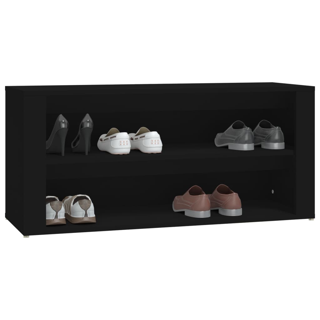 Sapateira 100x35x45 cm derivados de madeira preto