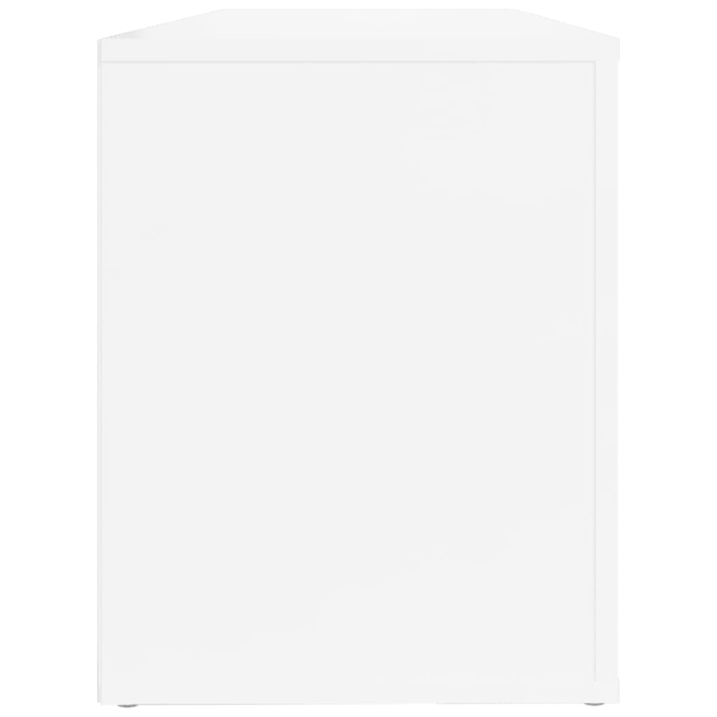 Sapateira 100x35x45 cm derivados de madeira branco brilhante