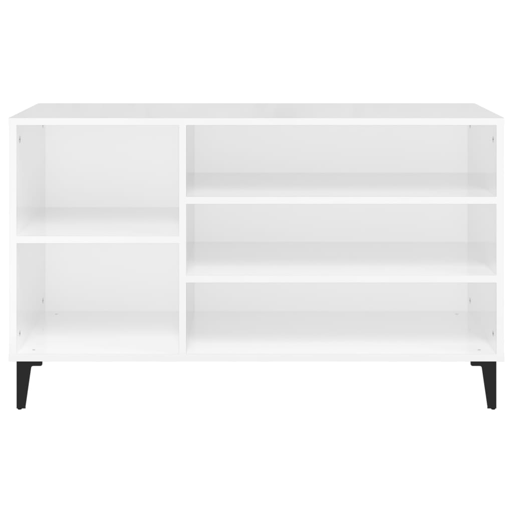 Sapateira 102x36x60 cm derivados de madeira branco brilhante