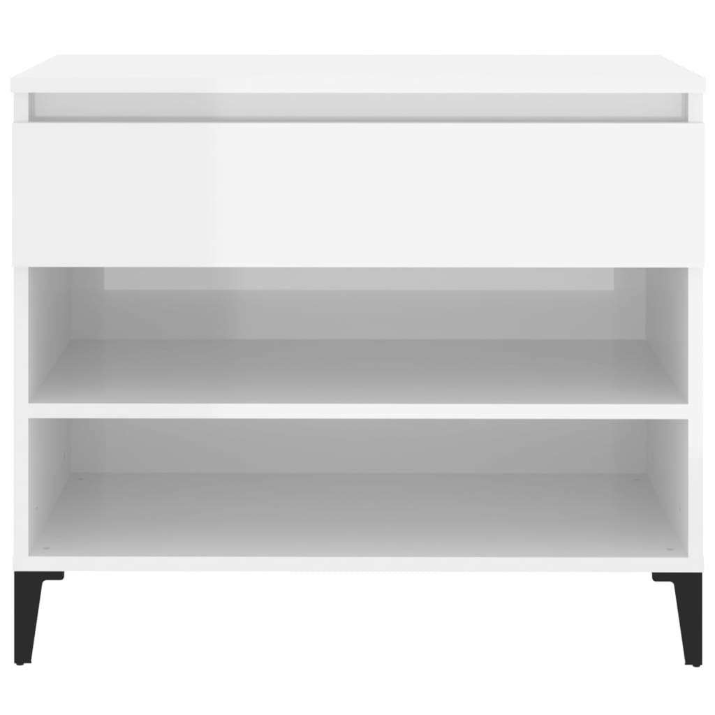 Sapateira 70x36x60 cm derivados de madeira branco brilhante