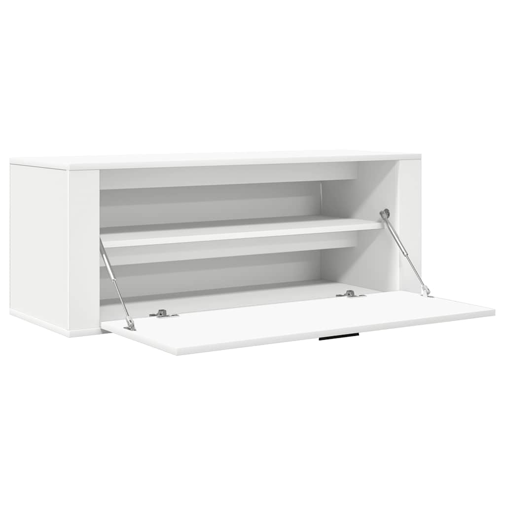 Sapateira de parede 100x35x38 cm derivados de madeira branco