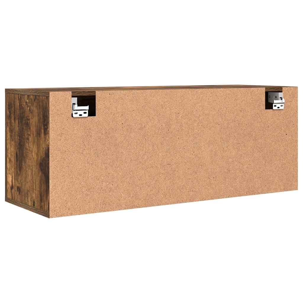 Sapateira de parede 100x35x38 cm deriv. madeira carvalho fumado