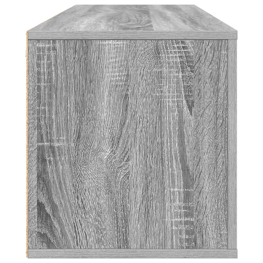 Sapateira de parede 100x35x38 cm derivados madeira cinza sonoma