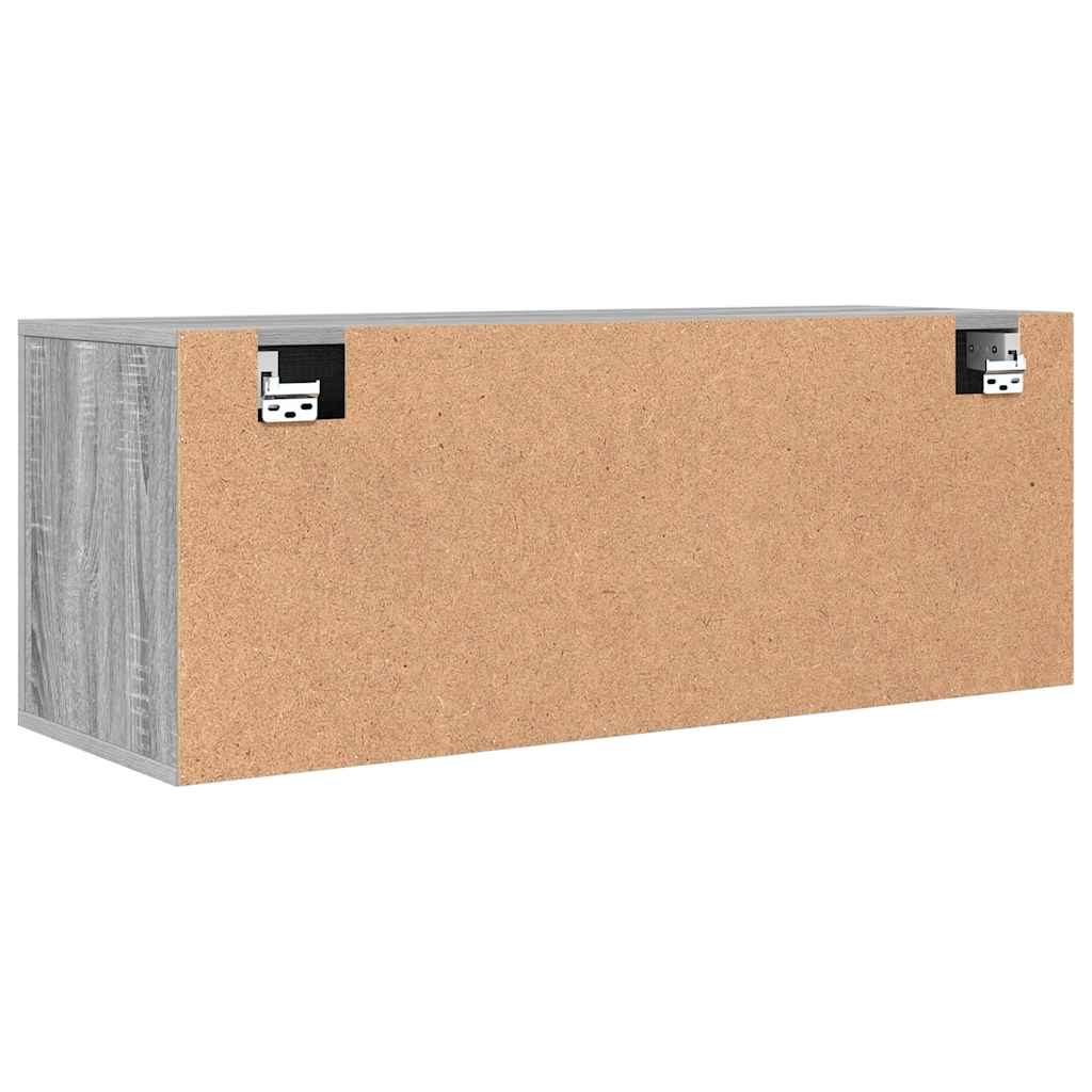 Sapateira de parede 100x35x38 cm derivados madeira cinza sonoma