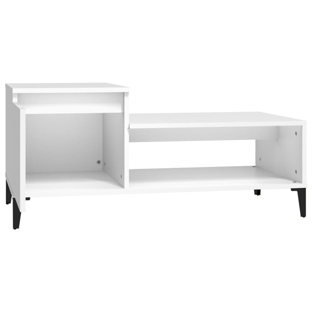 Mesa de centro 100x50x45 cm derivados de madeira branco