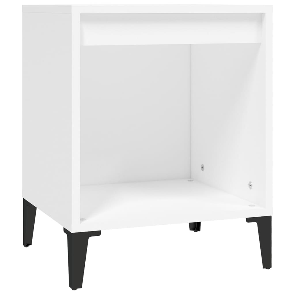 Mesas de cabeceira 2 pcs 40x35x50 cm branco