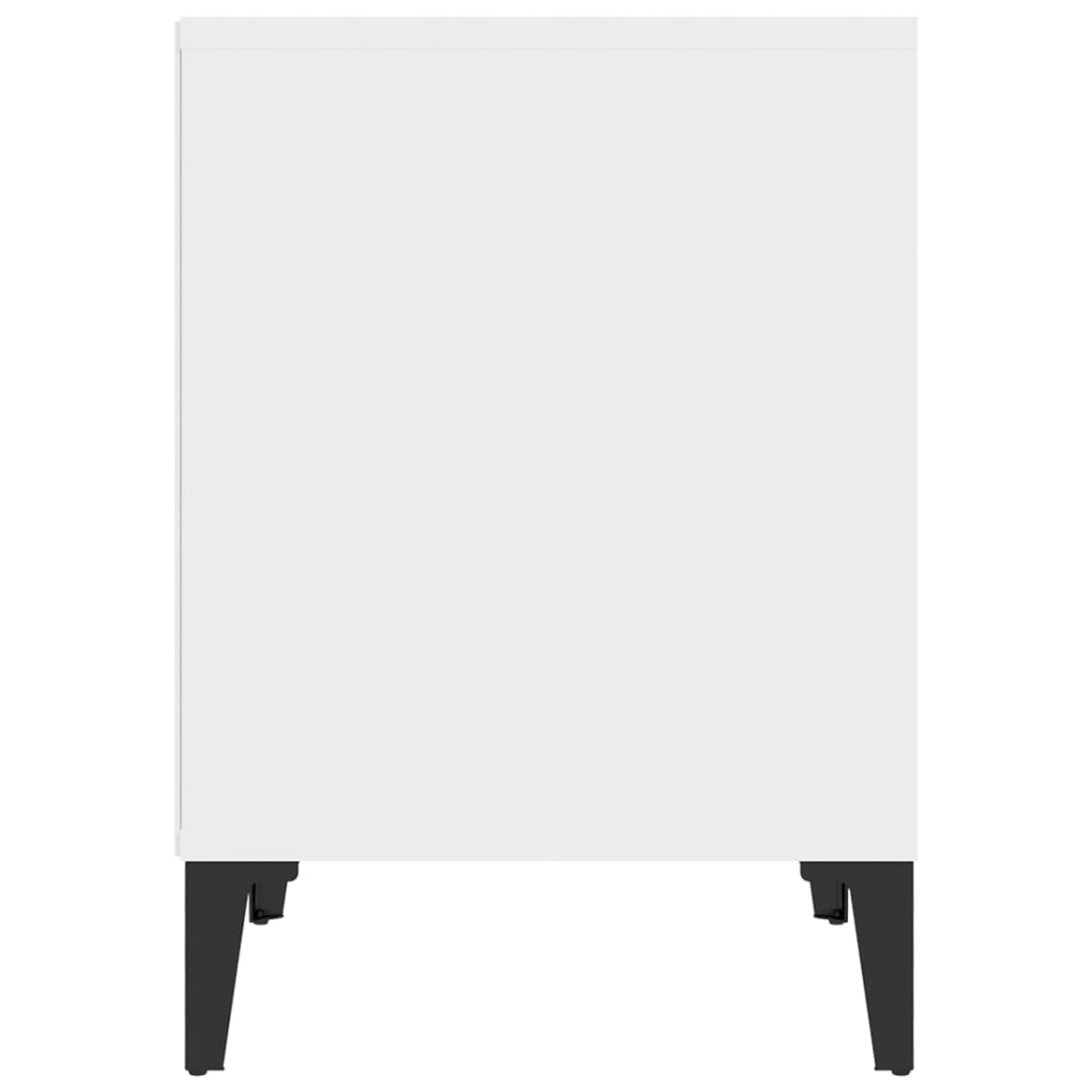 Mesas de cabeceira 2 pcs 40x35x50 cm branco