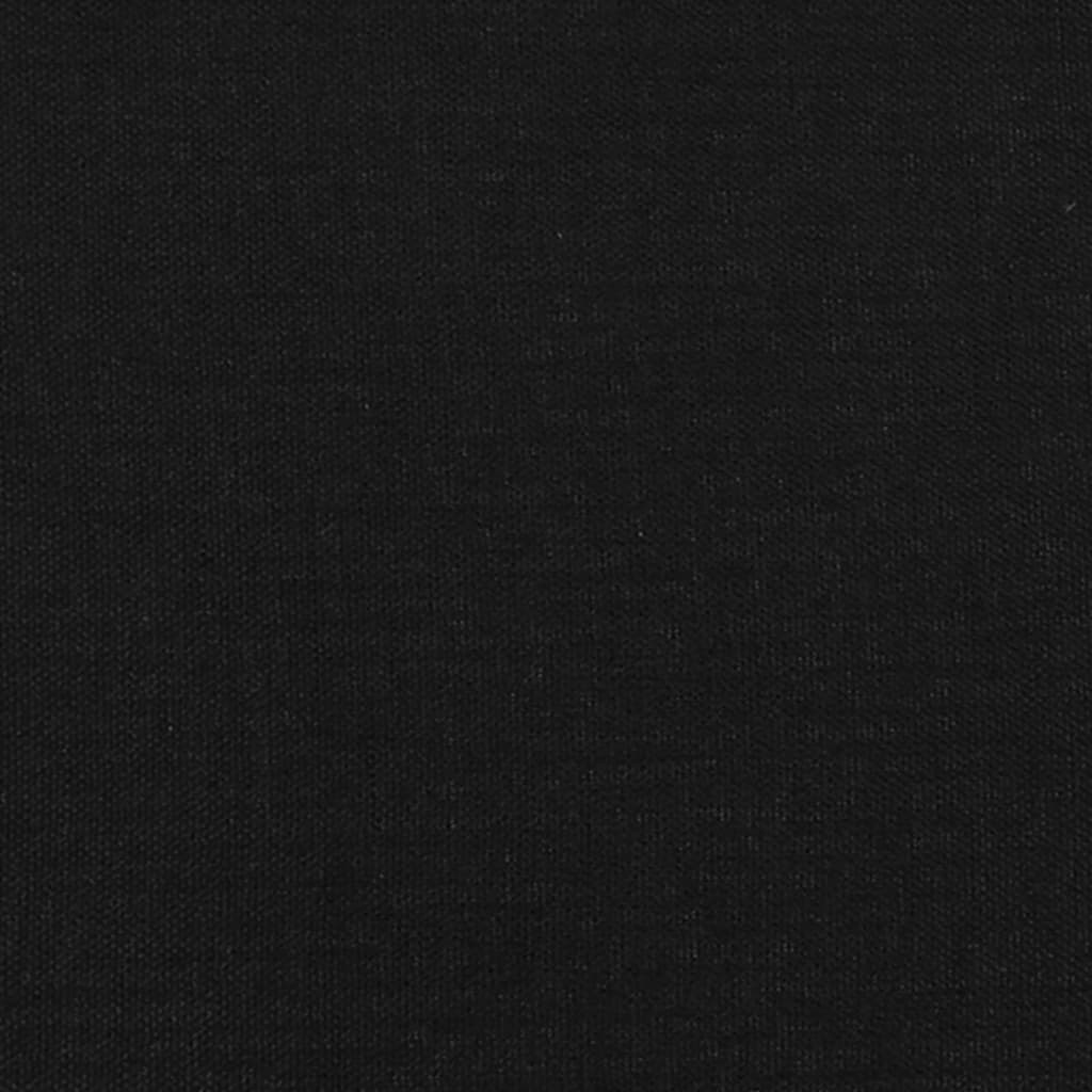 Cabeceira de cama c/ abas tecido 147x16x118/128 cm preto