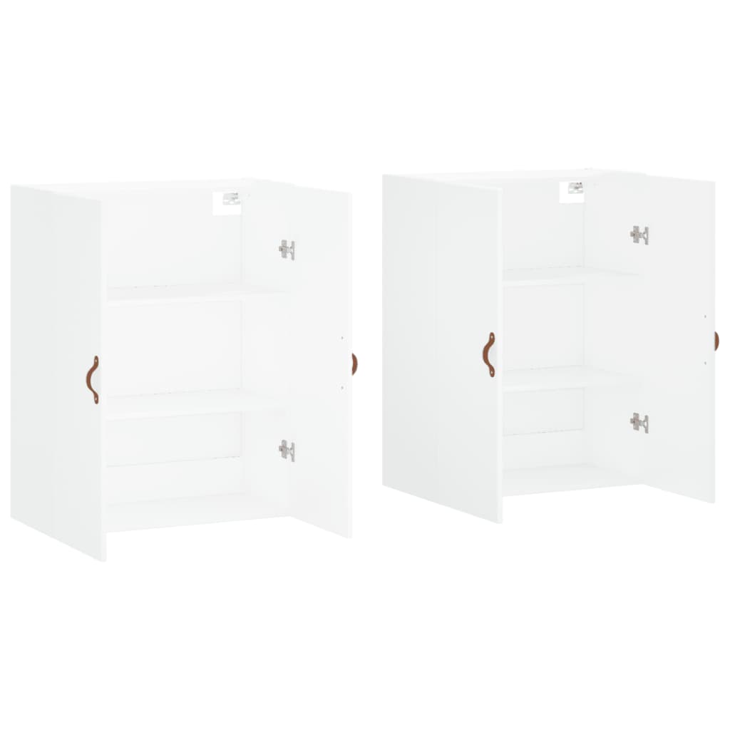 Armários de parede 2 pcs 69,5x34x90 cm branco