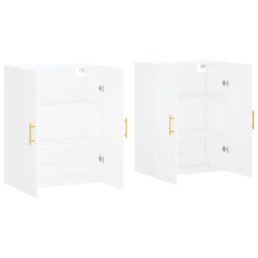 Armários de parede 2 pcs 69,5x34x90 cm branco