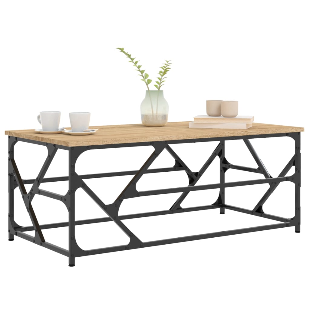 Mesa centro 100x50x40 cm derivados madeira cor carvalho sonoma