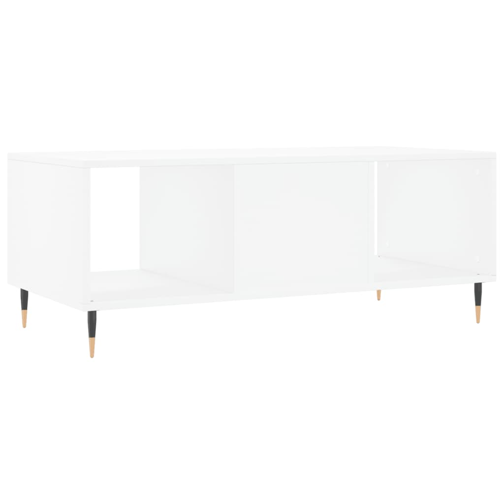 Mesa de centro 102x50x40 cm madeira processada branco