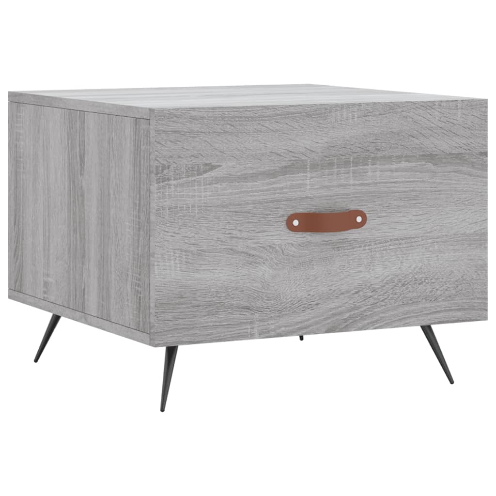 Mesas de centro 2 pcs 50x50x40 cm madeira proc. sonoma cinza