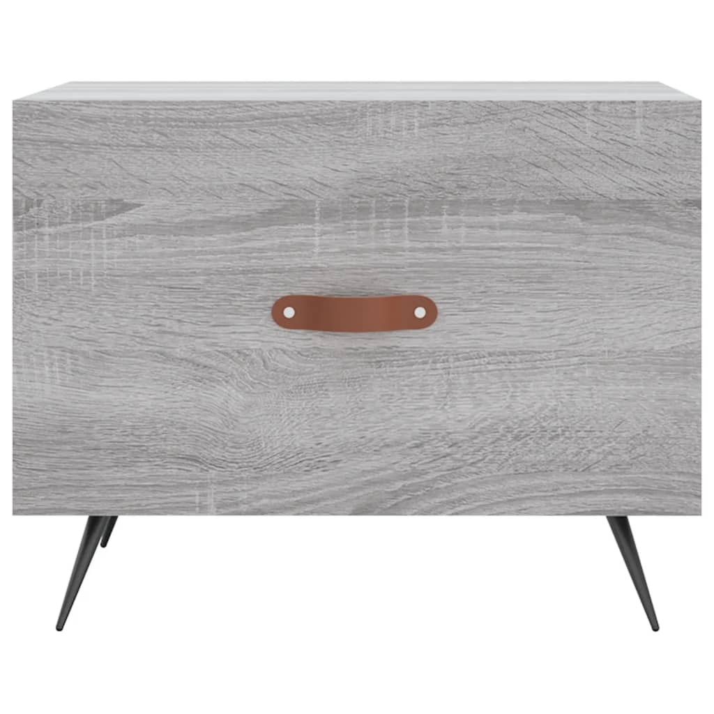 Mesas de centro 2 pcs 50x50x40 cm madeira proc. sonoma cinza