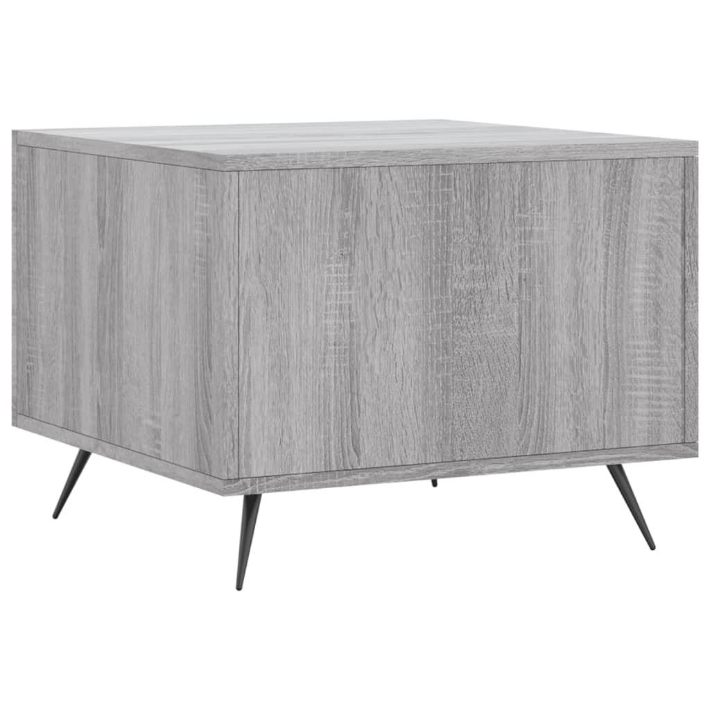 Mesas de centro 2 pcs 50x50x40 cm madeira proc. sonoma cinza