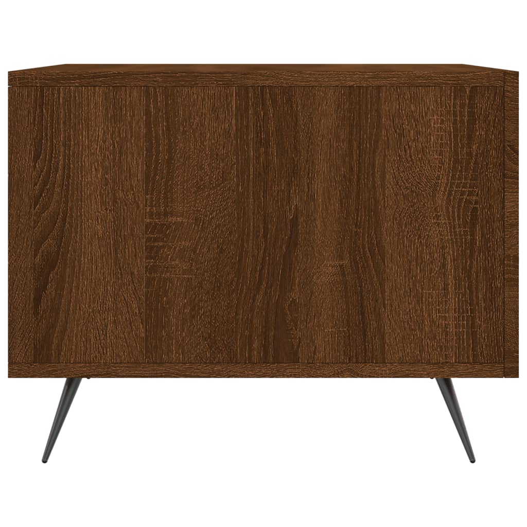 Mesa de centro 50x50x40 cm derivados madeira carvalho castanho