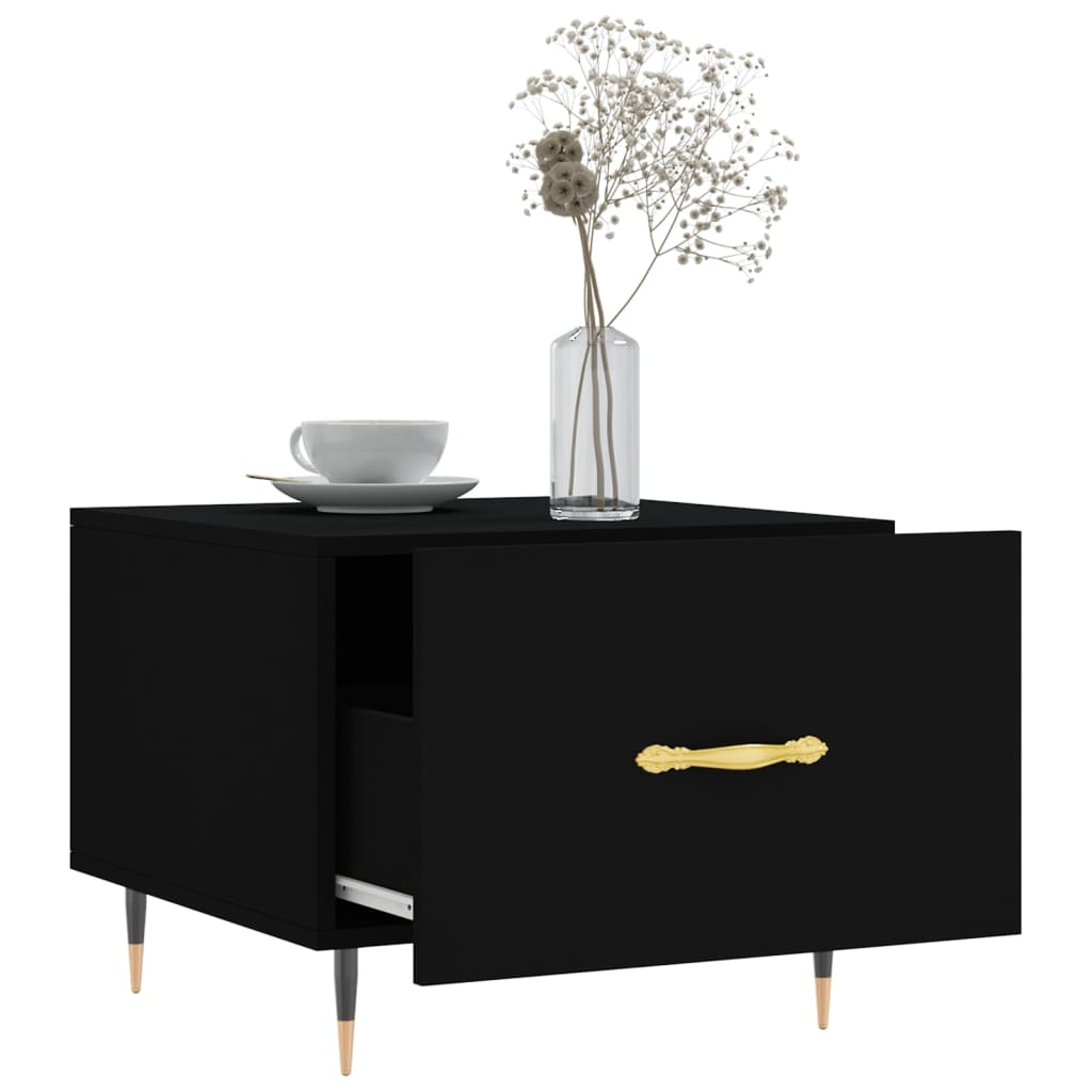 Mesa de centro 50x50x40 cm derivados de madeira preto