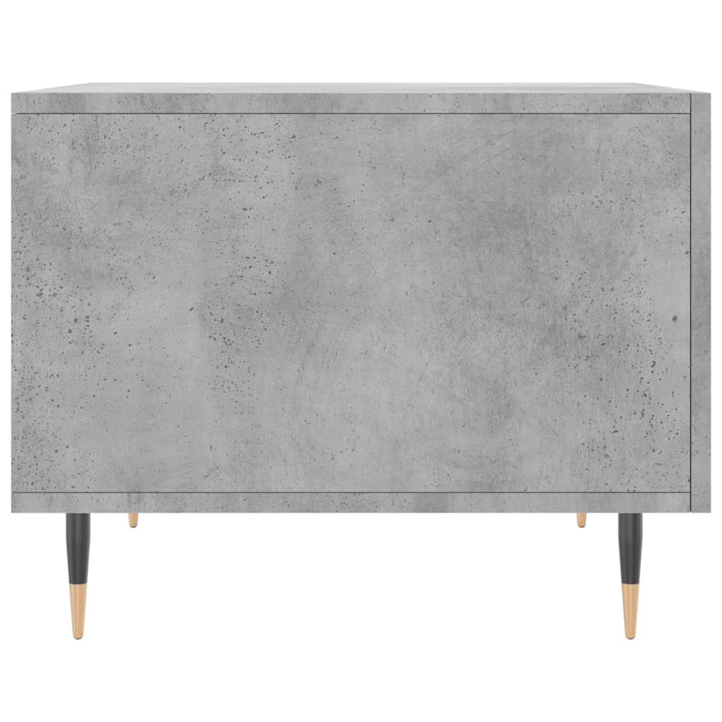 Mesa de centro 50x50x40 cm madeira processada cinza cimento