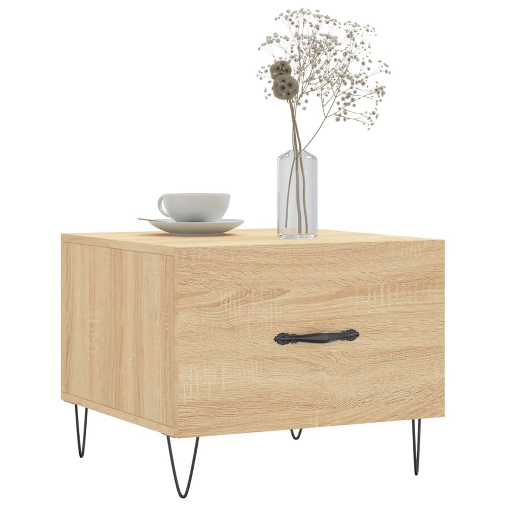 Mesa de centro 50x50x40 cm derivados de madeira carvalho sonoma
