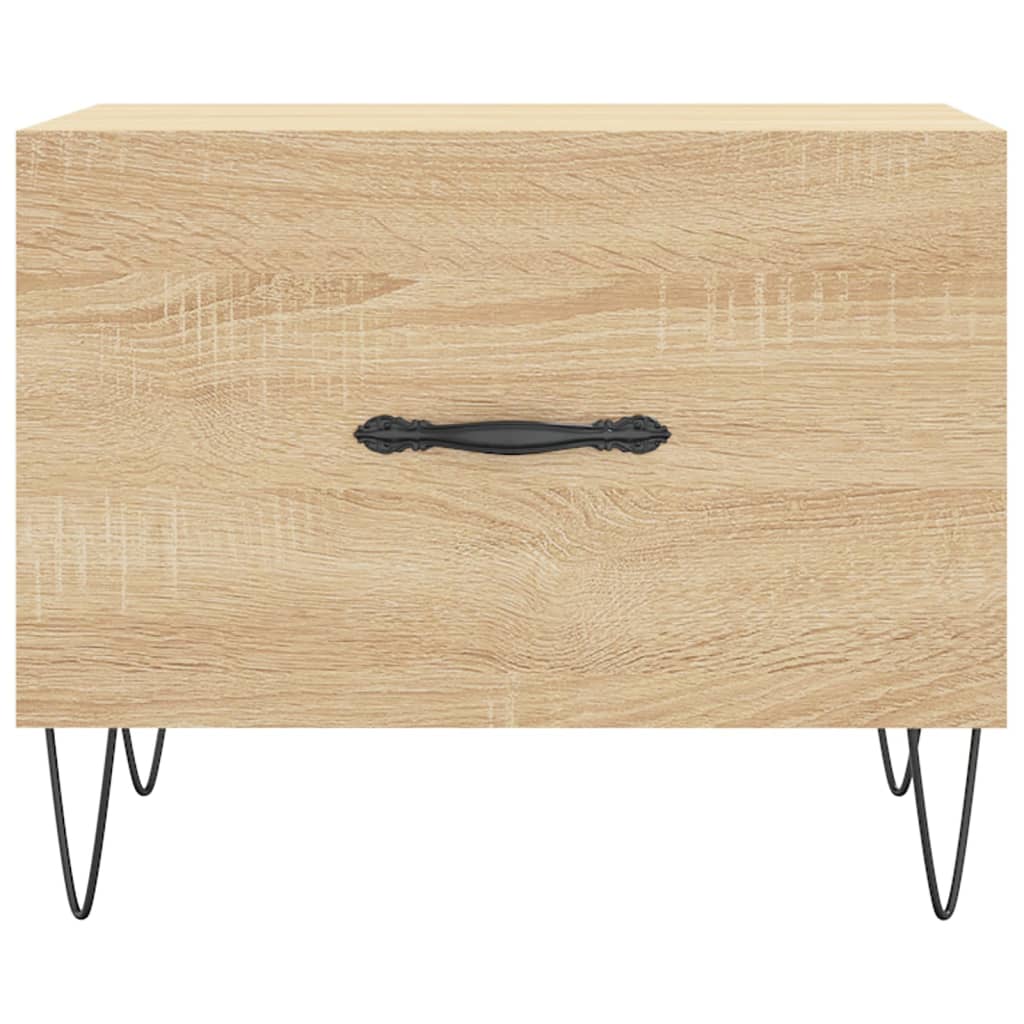 Mesa de centro 50x50x40 cm derivados de madeira carvalho sonoma