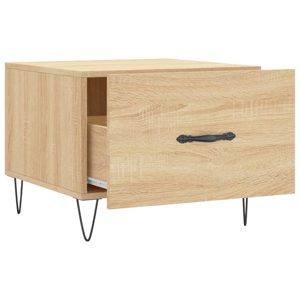 Mesa de centro 50x50x40 cm derivados de madeira carvalho sonoma