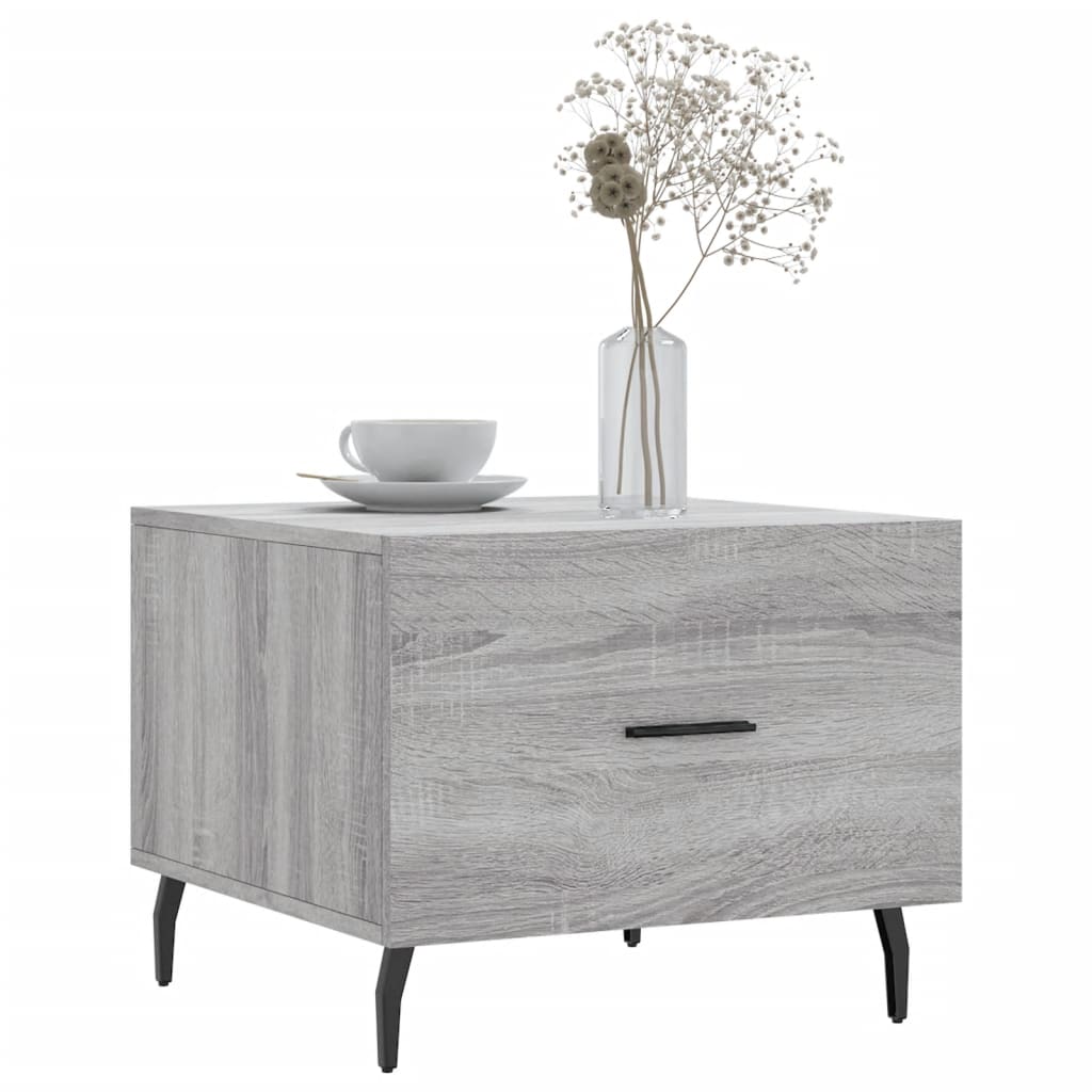 Mesa de centro 50x50x40 cm derivados madeira sonoma cinza