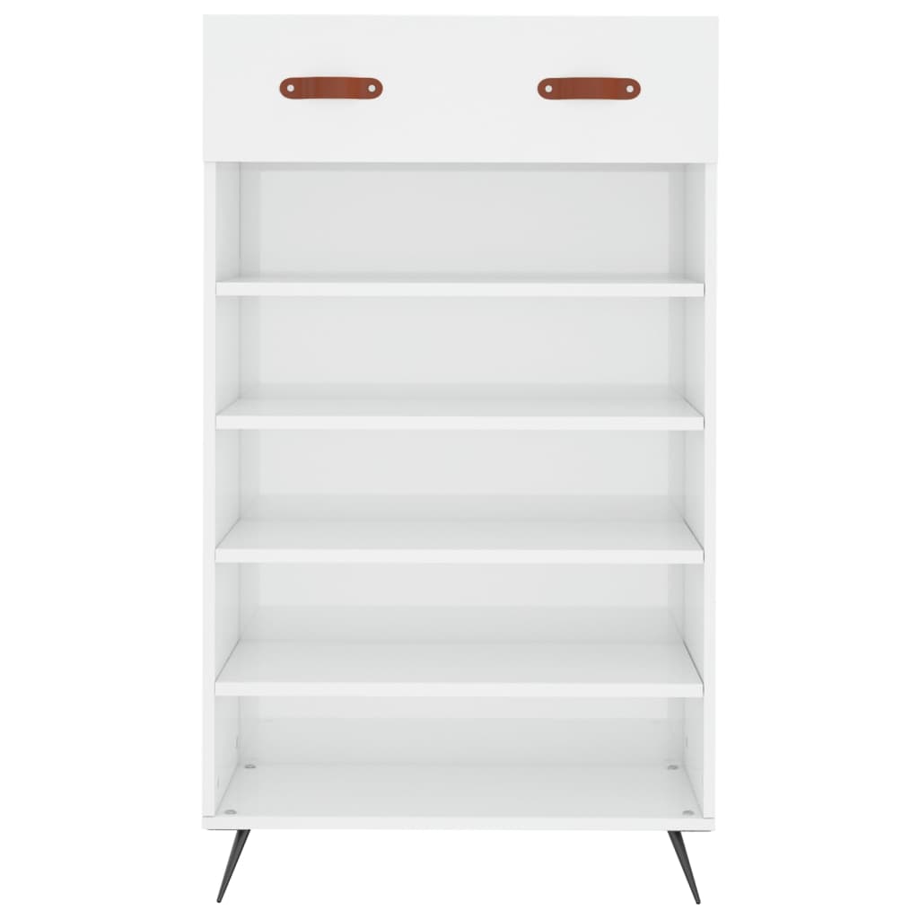 Sapateira 60x35x105 cm derivados de madeira branco brilhante