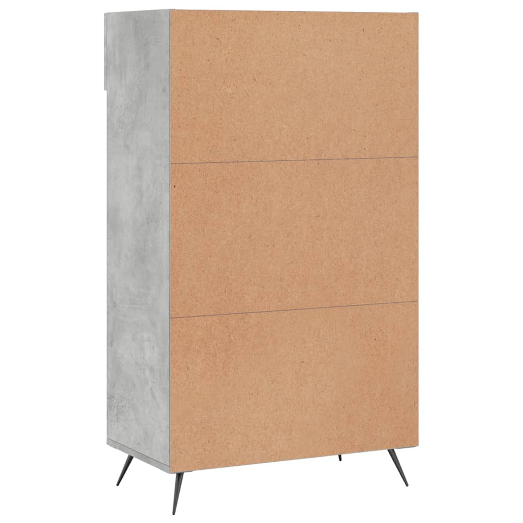 Sapateira 60x35x105 cm derivados de madeira cinzento cimento