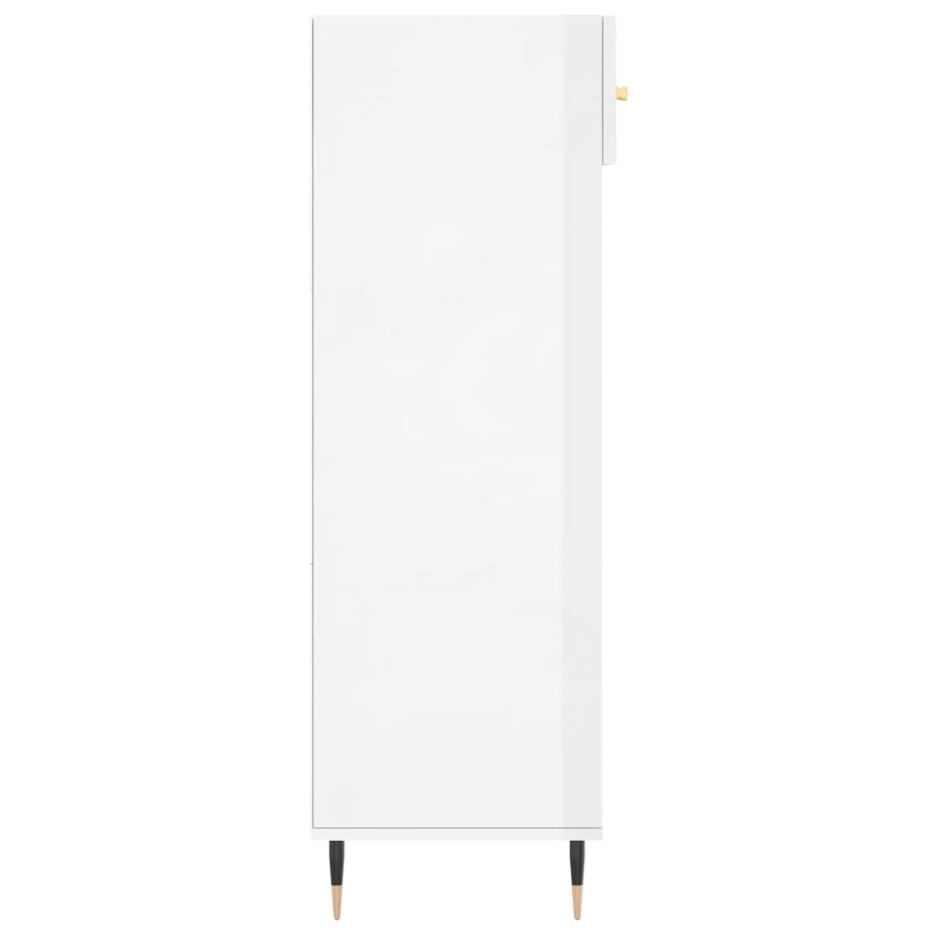 Sapateira 60x35x105 cm derivados de madeira branco brilhante