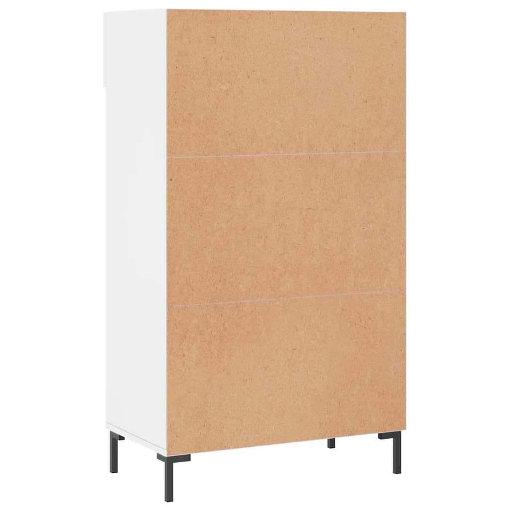 Sapateira 60x35x105 cm derivados de madeira branco brilhante