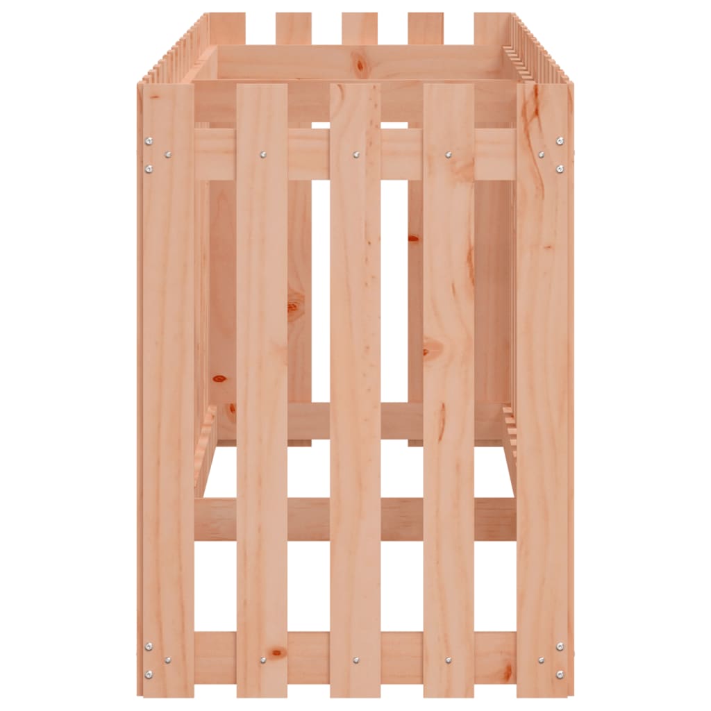 Canteiro elevado c/ design de cerca 200x50x70cm madeira douglas
