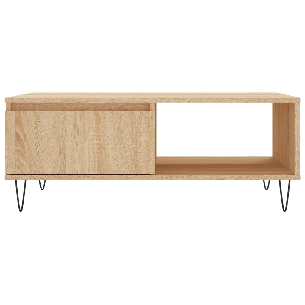Mesa de centro 90x60x35 cm derivados de madeira carvalho sonoma