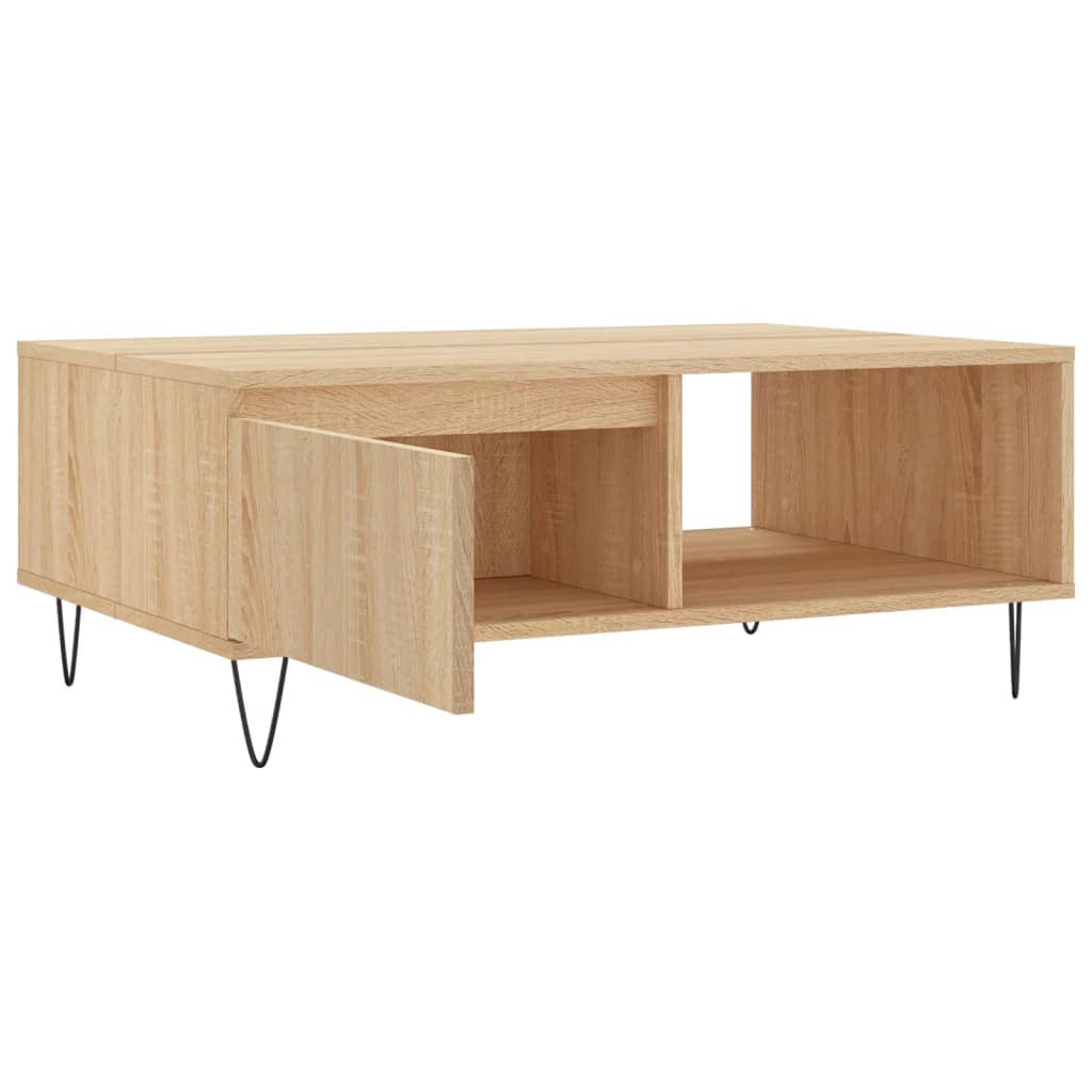 Mesa de centro 90x60x35 cm derivados de madeira carvalho sonoma