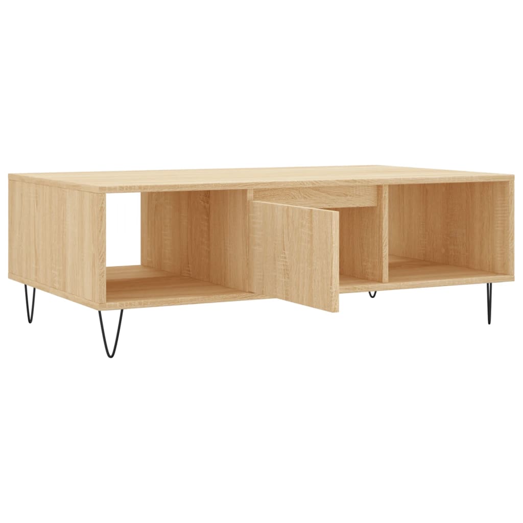 Mesa de centro 104x60x35cm derivados de madeira carvalho sonoma