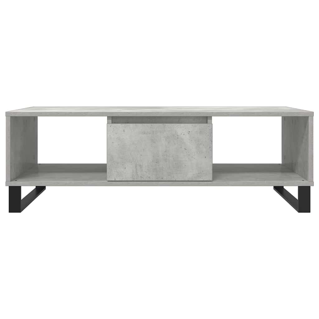Mesa de centro 104x60x35 cm derivados madeira cinzento cimento