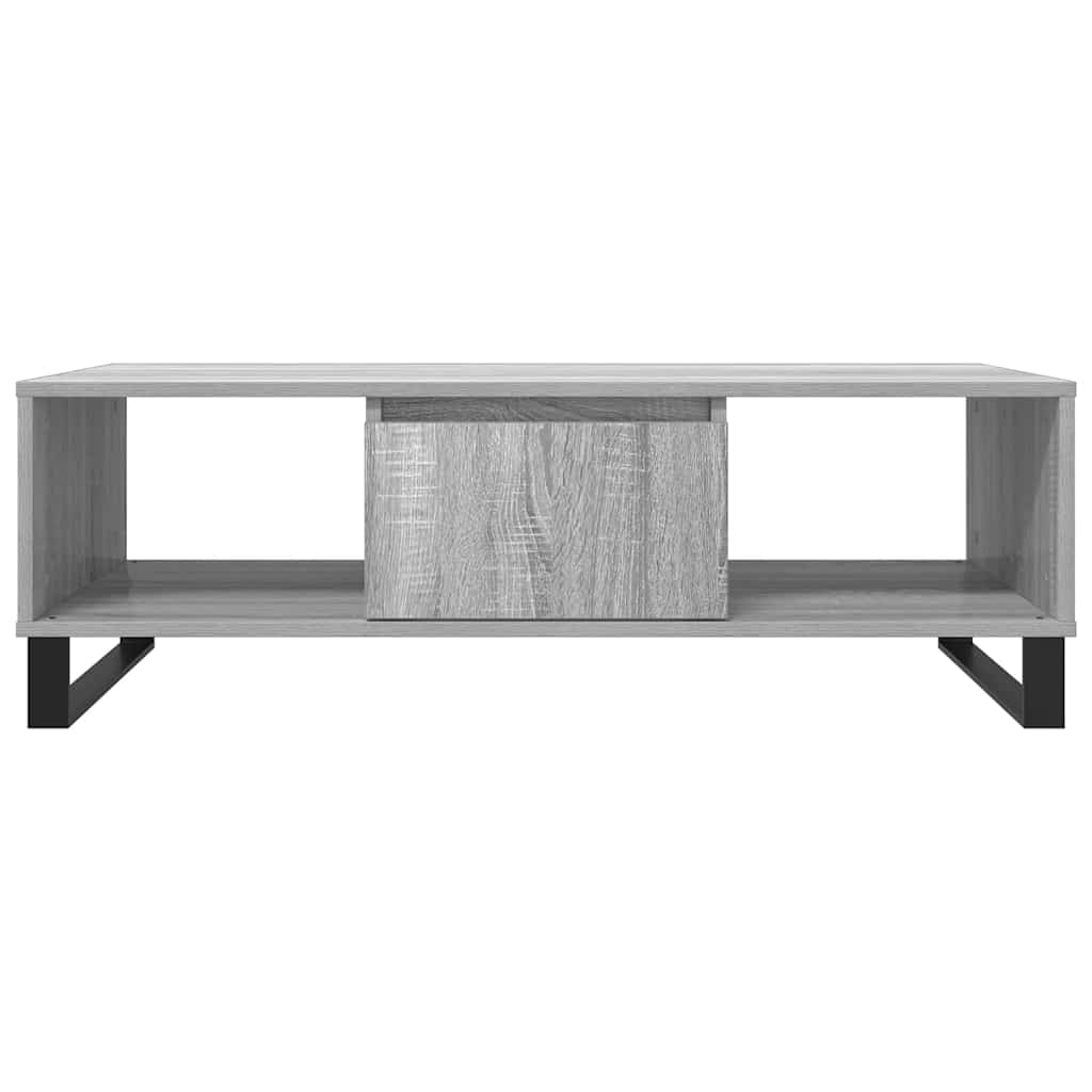 Mesa de centro 104x60x35 cm derivados madeira cinzento sonoma