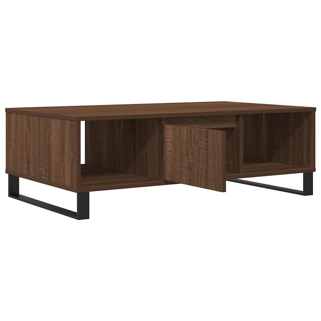 Mesa de centro 104x60x35 cm derivados madeira carvalho castanho